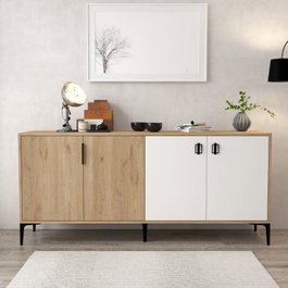 Hanah Home Neva 4003 Consola Roble zafiro y blanco